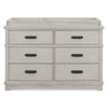 DCB: Rustic Mist (1373) 7-Asher 6 Drawer Dresser with Changing Top and Interlocking Drawers