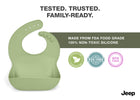 Light Green (2483) 8-100% Silicone 10-Piece Baby Feeding Set