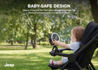 Black (001) 5-Portable LED Stroller Fan with Light & Flexible Legs
