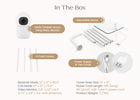White (100) 13-Smart Sleep Baby Monitor with Floor Stand