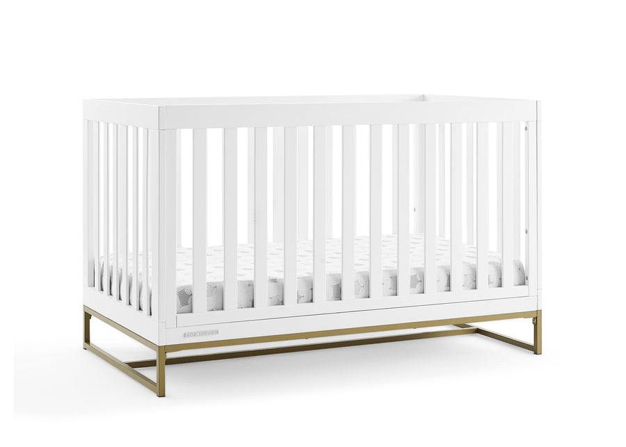 Bianca White with Melted Bronze (186) 10-Jade 4-in-1 Convertible Crib