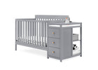 Grey with Natural (1359) 18-Flynn 5-in-1 Convertible Crib and Changer