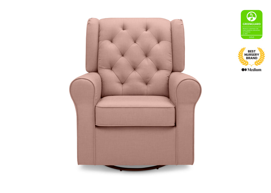 Blush (636) 3-Emma Nursery Glider Swivel Rocker Chair