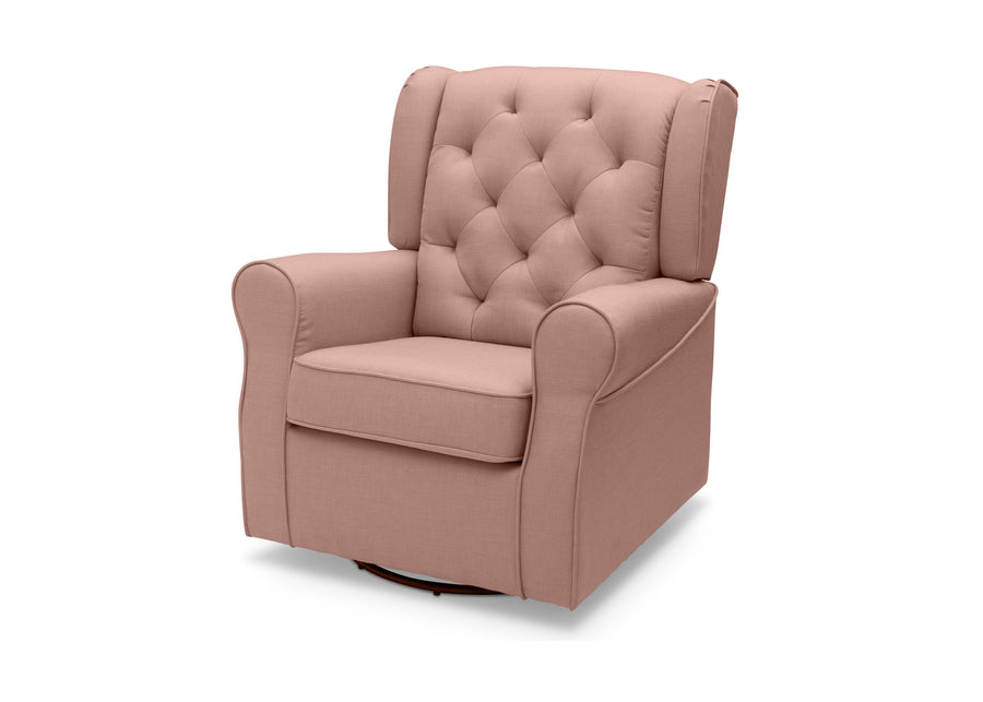 Blush (636) 5-Emma Nursery Glider Swivel Rocker Chair