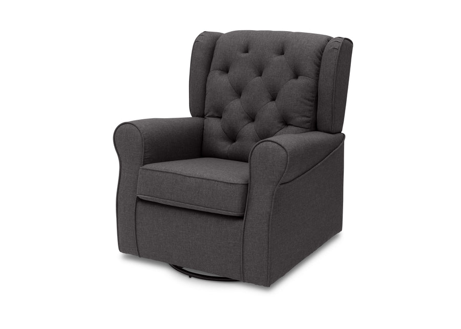Charcoal Grey (931) 5-Emma Nursery Glider Swivel Rocker Chair