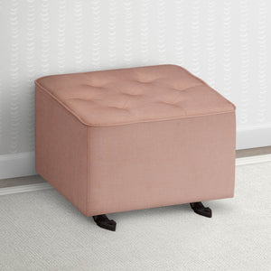 Blush (636) 23-Emma Diamond Tufted Nursery Gliding Ottoman