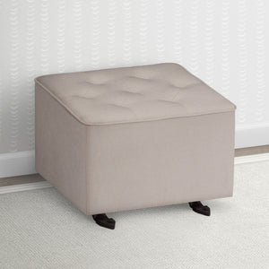 Flax (710) 5-Emma Diamond Tufted Nursery Gliding Ottoman