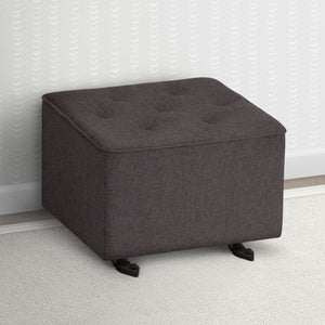 Charcoal Grey (931) 19-Emma Diamond Tufted Nursery Gliding Ottoman