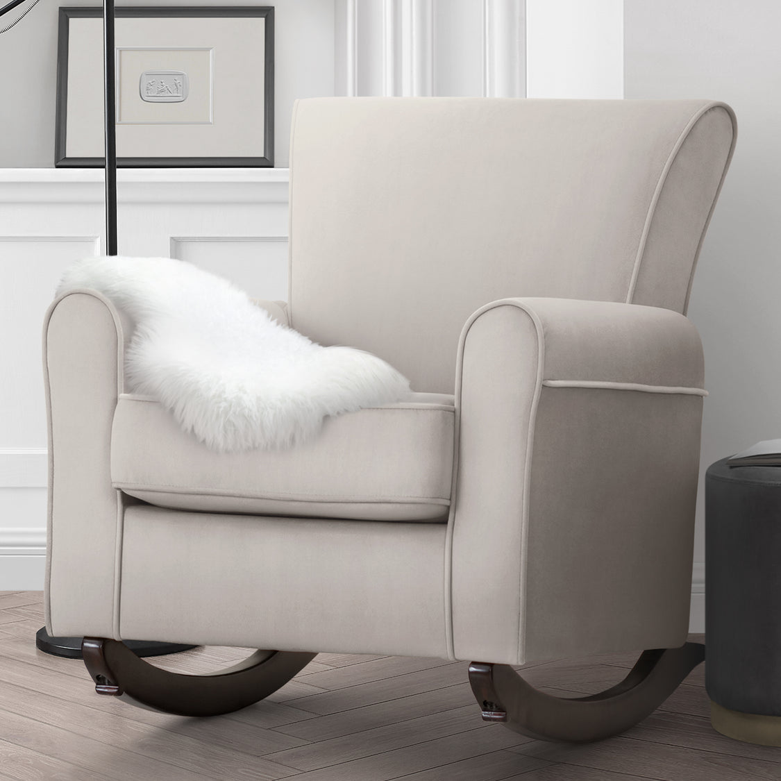 Lancaster Rocking Chair featuring LiveSmart Fabric by Culp
