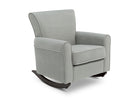 Gray rocking chair on a white background 15-Lancaster Rocking Chair featuring LiveSmart Fabric by Culp