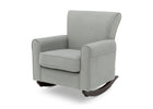 Gray rocking chair on a white background 16-Lancaster Rocking Chair featuring LiveSmart Fabric by Culp
