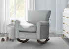 Mist with Dark Chocolate Frame (1326) 6-Lancaster Rocking Chair featuring LiveSmart Fabric by Culp