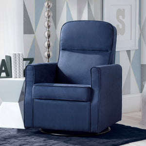 Navy (467) 18-Clair Slim Nursery Glider Swivel Rocker Chair