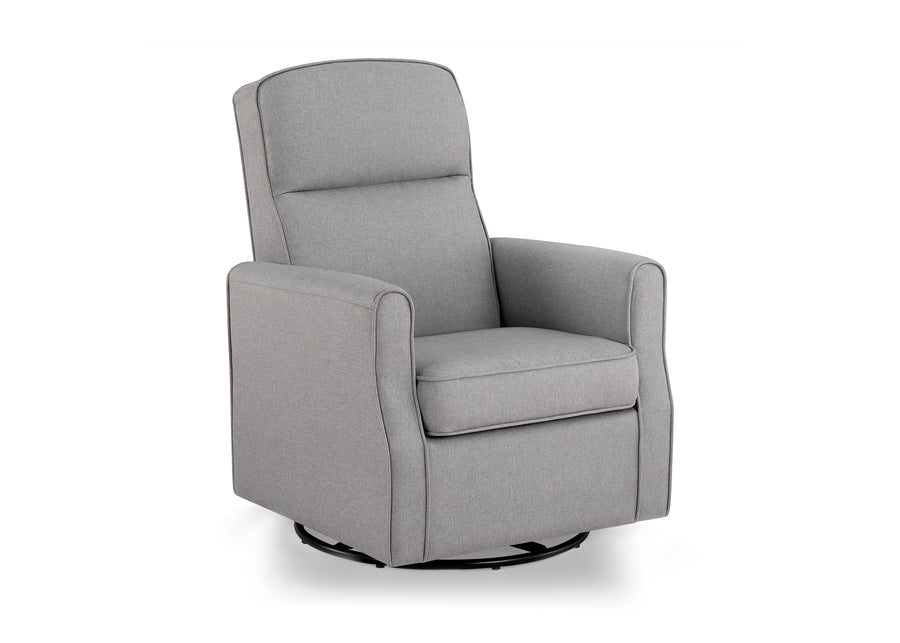 French Grey (1304) 20-Blair Slim Nursery Glider Swivel Rocker Chair
