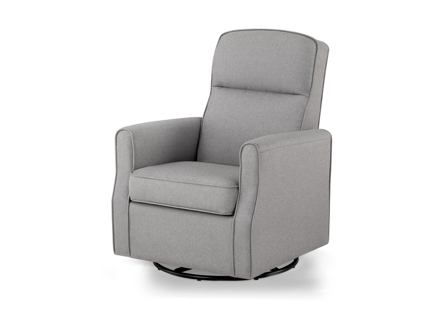 French Grey (1304) 21-Blair Slim Nursery Glider Swivel Rocker Chair