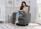 Charcoal Grey (931) 7-Blair Slim Nursery Glider Swivel Rocker Chair