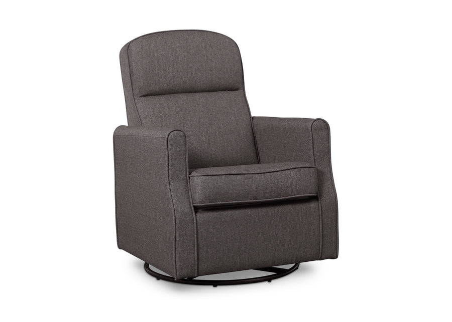 Charcoal Grey (931) 9-Blair Slim Nursery Glider Swivel Rocker Chair
