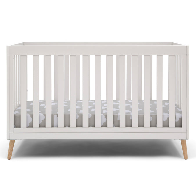 DCB: Bianca White with Natural (123) 15-Essex 4-in-1 Convertible Crib