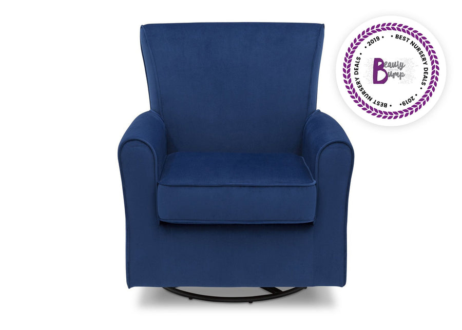 Blue Velvet (469) 10-Elena Nursery Glider Swivel Rocker Chair