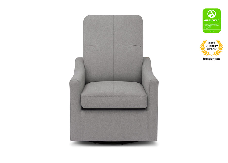French Grey (1304) 3-Kenwood Nursery Glider Swivel Rocker Chair