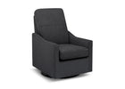 Gray recliner chair on a white background 20-Kenwood Nursery Glider Swivel Rocker Chair