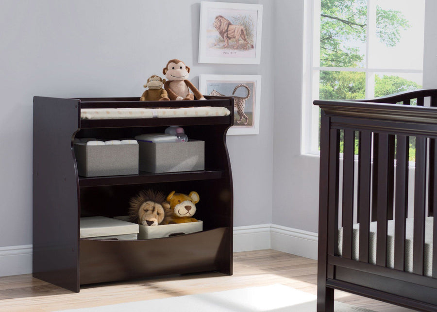 Dark Chocolate (207) 7-Gateway 2-in-1 Changing Table & Storage Unit