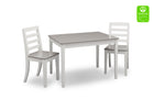 Bianca White with Grey (166) 7-Gateway Table & 2 Chair Set