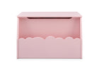 Pink toy box with scalloped edge on a white background 18-Cloud Toy Box