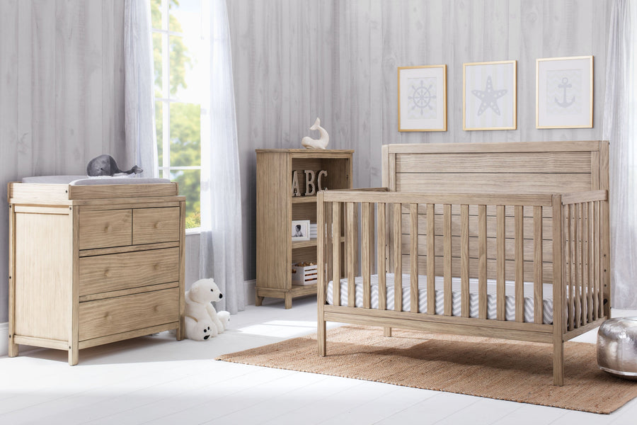 Rustic Driftwood (112) 55-Cambridge 4-in-1 Convertible Crib