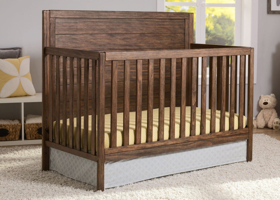 535150 229 Cambridge 4 in 1 Crib Rustic Grey Hangtag