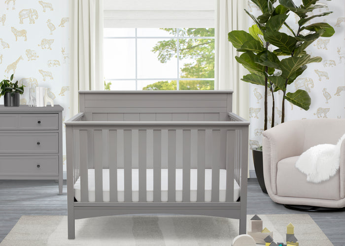 Fancy 4-in-1 Convertible CribGrey (026)