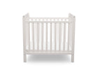 Bianca White (130) 27-Classic Mini Crib with 2.75-inch Mattress - Convertible to Twin Bed