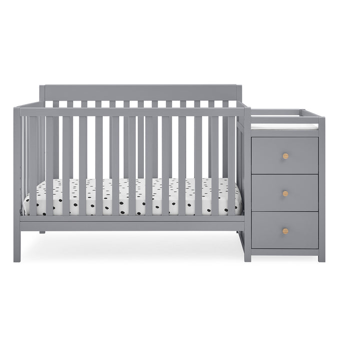 DCB: Grey with Natural (1359) 20-Flynn 5-in-1 Convertible Crib and Changer