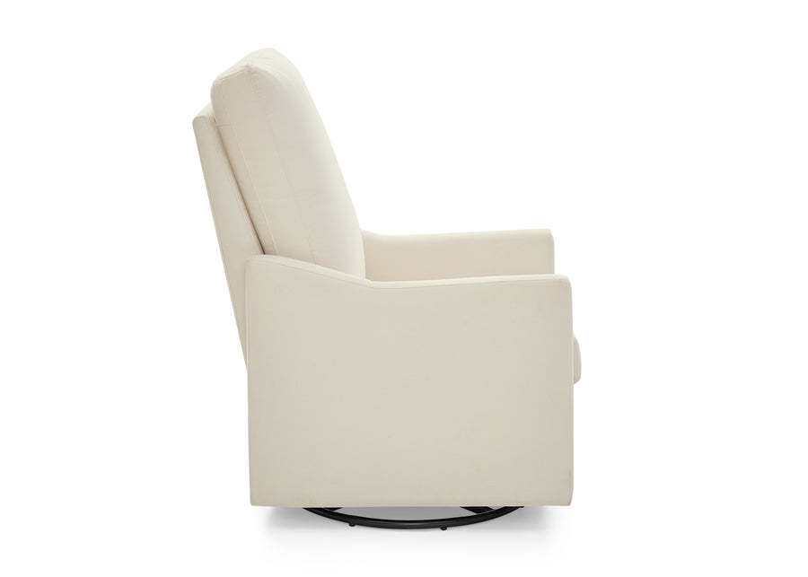 Peyton Cream (765) 5-Andie Nursery Glider Swivel Chair with Stain-Resistant LiveSmart Fabric