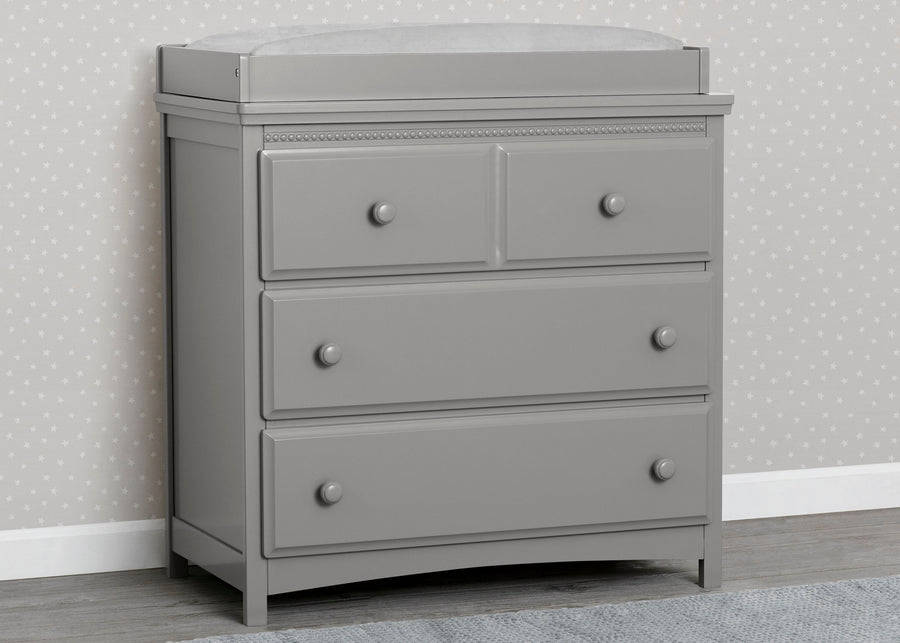 Grey (026) 21-Emerson 3 Drawer Dresser with Changing Top