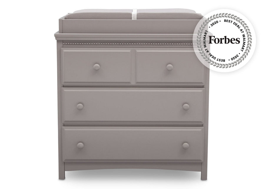 Grey (026) 17-Emerson 3 Drawer Dresser with Changing Top