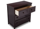 Dark Chocolate (207) 7-Emerson 3 Drawer Dresser with Changing Top