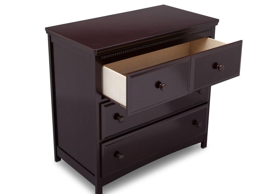 Dark Chocolate (207) 7-Emerson 3 Drawer Dresser with Changing Top