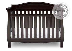 Lancaster 4-in-1 Convertible Crib Delta Children Dark Chocolate (207) 3-Lancaster 4-in-1 Convertible Crib