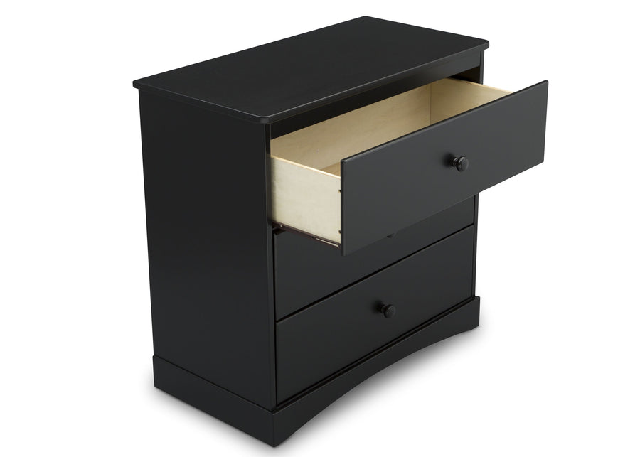 Ebony (0011) 18-Skylar 3 Drawer Dresser with Changing Top