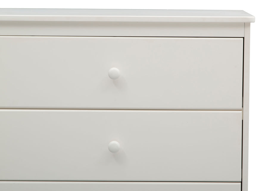 Bianca White (130) 10-Skylar 3 Drawer Dresser with Changing Top