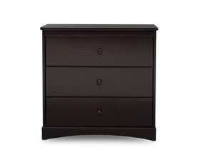 Dark Chocolate (207) 16-Skylar 3 Drawer Dresser with Changing Top