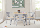 Grey with Natural (1439) 16-Bistro Table and 4 Chair Set