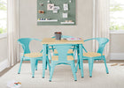 Aqua with Natural (478) 6-Bistro Table and 4 Chair Set