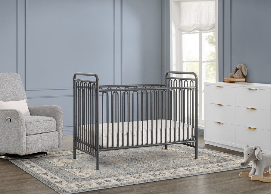56e0c7532f652dbde5a474d98c11c4f6e037b12e 25-Darcy 4-in-1 Convertible Metal Crib