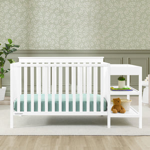 Bianca White (130) 74-Ellie 5-in-1 Convertible Crib and Changer