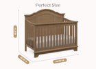 Aged Oak (845) 37-Asher 6-in-1 Convertible Crib