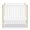 DCB: Bianca White with Natural (123) 11-Gio Mini Crib with 2.75-Inch Mattress