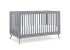 Grey with Natural (1359) 43-Jordan 4-in-1 Convertible Crib