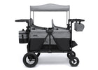 Grey Shadow (2363) 2-Jeep Wrangler Deluxe 4 Seater Stroller Wagon with Cooler Bag